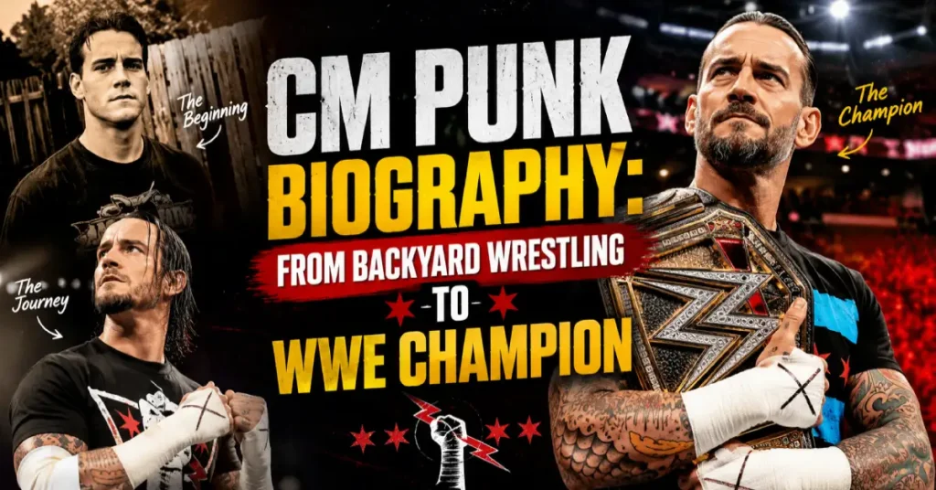 CM Punk Biography: From Backyard Wrestling to WWE Champion