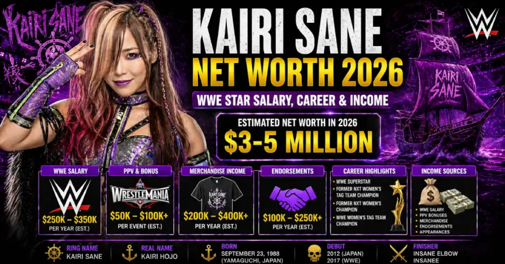 Kairi Sane Net Worth 2026: WWE Star Salary, Career & Income