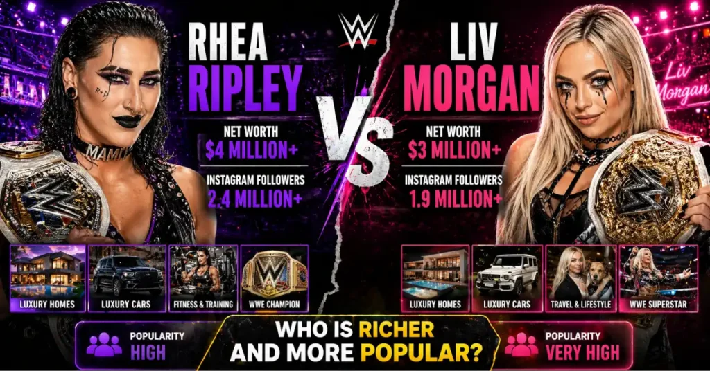 Rhea Ripley vs Liv Morgan: Who Is Richer and More Popular?