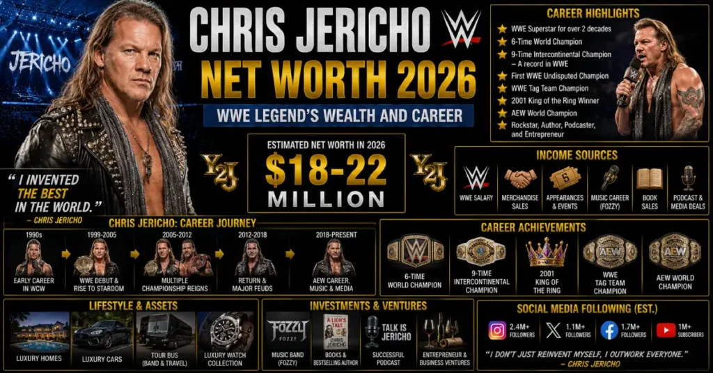 Chris Jericho Net Worth 2026: WWE Legend’s Wealth and Career