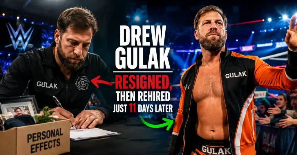 Drew Gulak — Resigned, Then Rehired Just 11 Days Later