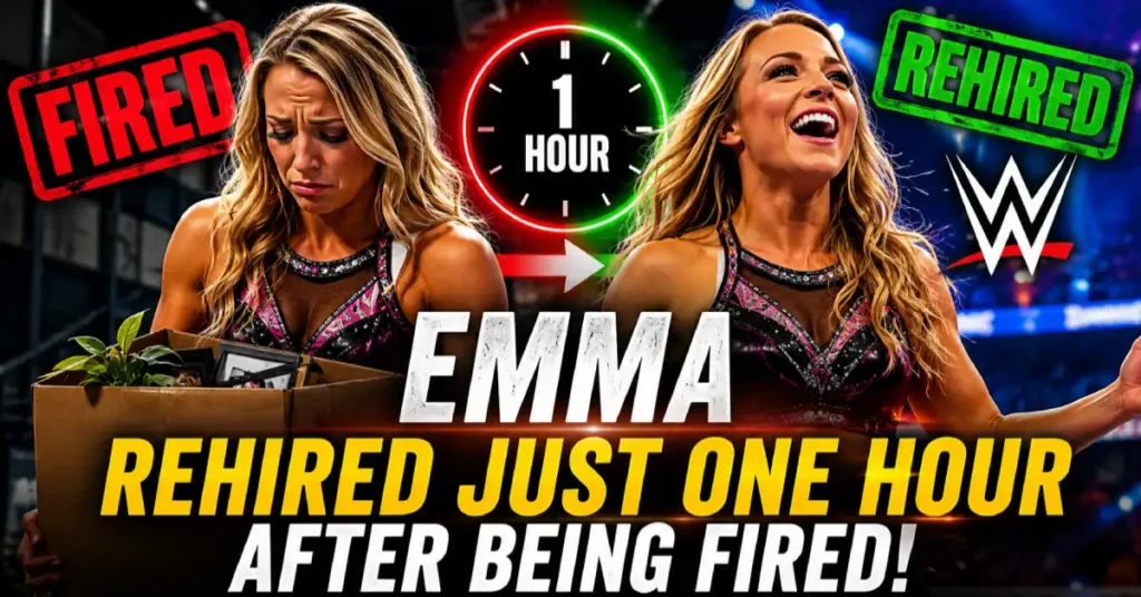 Emma — Rehired Just One Hour After Being Fired