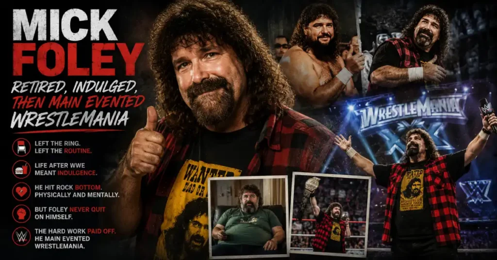 Mick Foley — Retired, Indulged, Then Main Evented WrestleMania